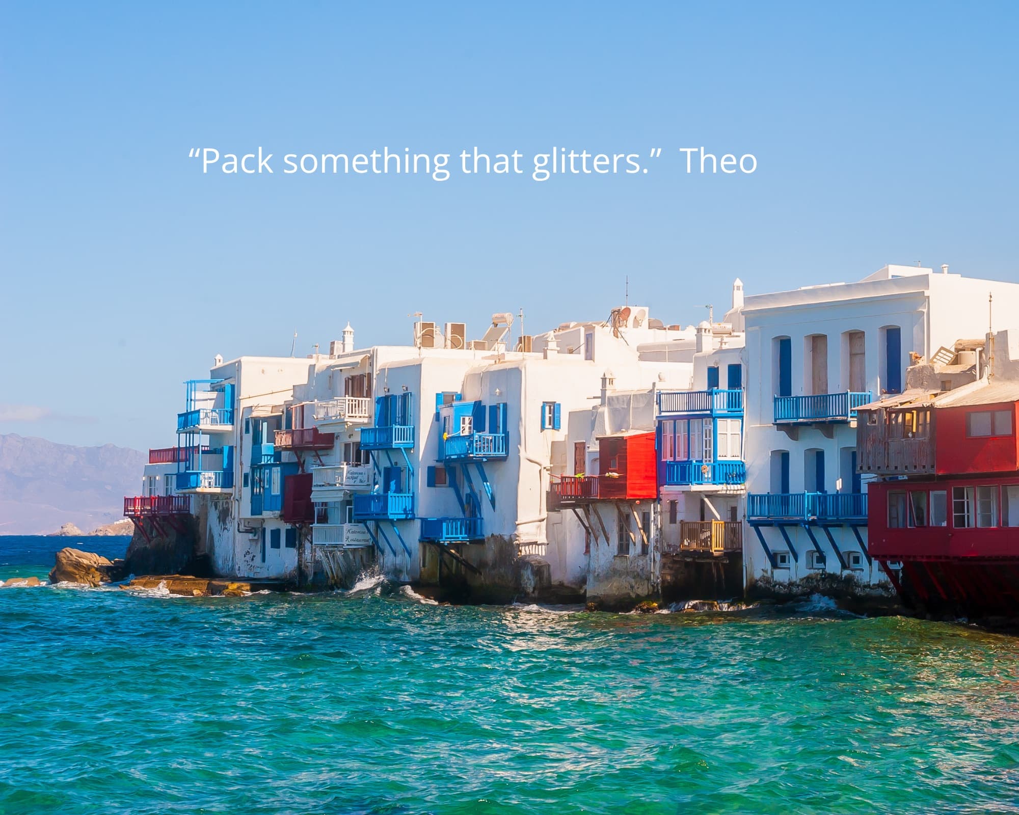 Little Venice, Mykonos Town - Monobrow Gay Tours
