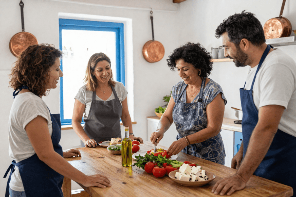 Athens Cooking Lesson & Dinner